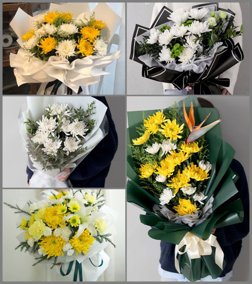 贵州毕节市黔西县素朴镇和平村白事花束代送